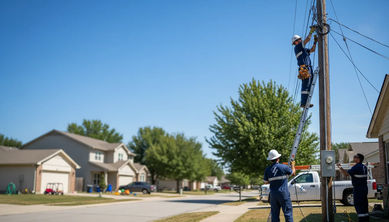 Residential electrician providing installation services in Allouez, WI